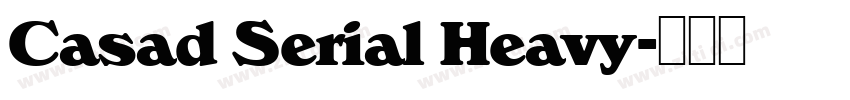 Casad Serial Heavy字体转换